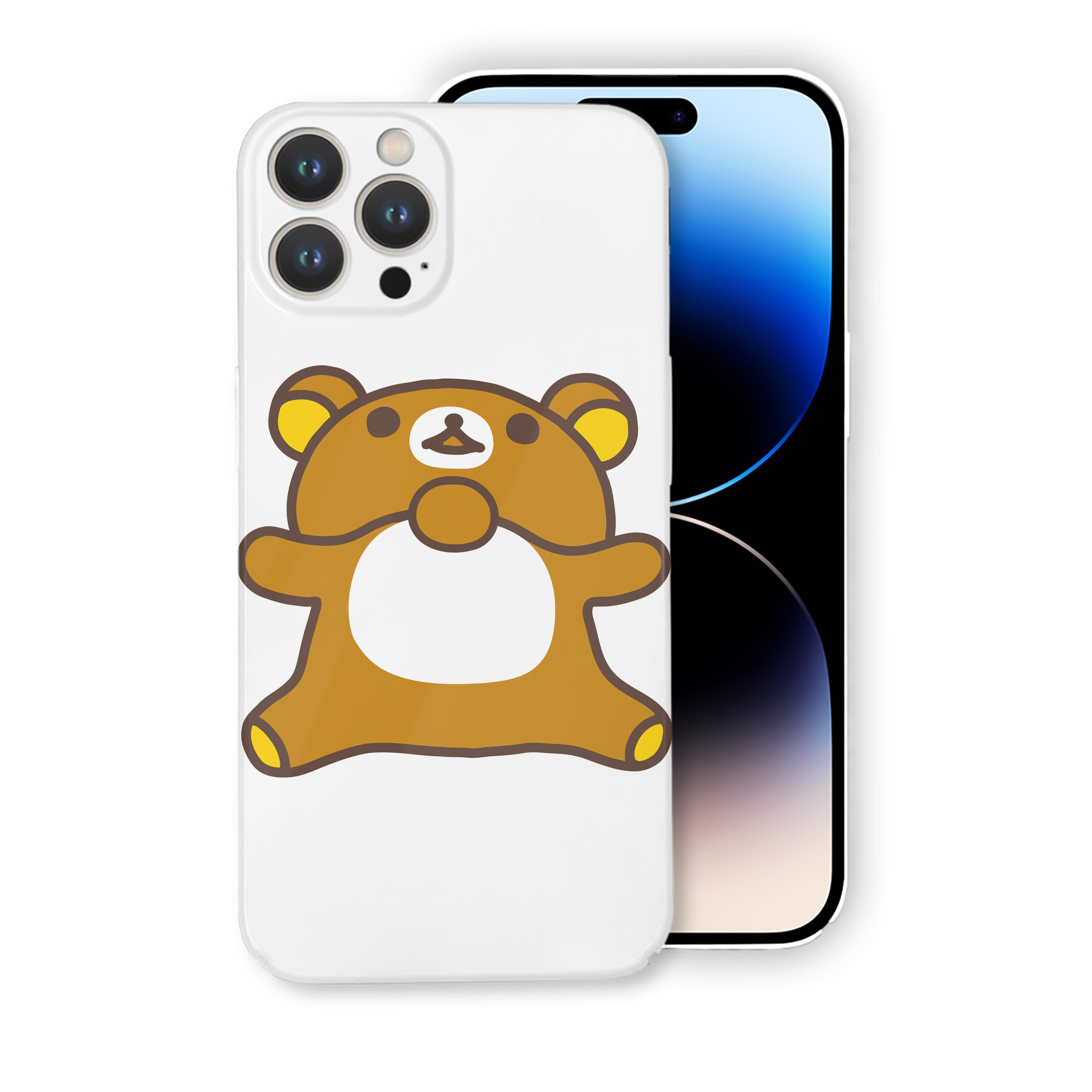 （画像用） リラックマ リラックマ キイロイトリ Rilakkuma Korilakkuma Kiiroitori 【iPhone 14シリーズ対応】ハードケース